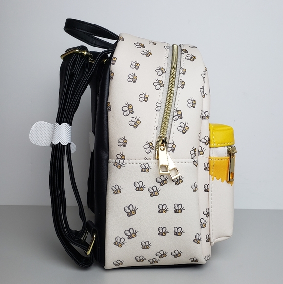 Loungefly Pooh Bees & Honey Backpack & Cardholder - Picture 6 of 8